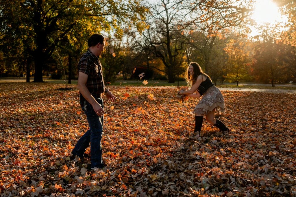 St. Louis engagement session by McKinley G. Photography — natural candid couple